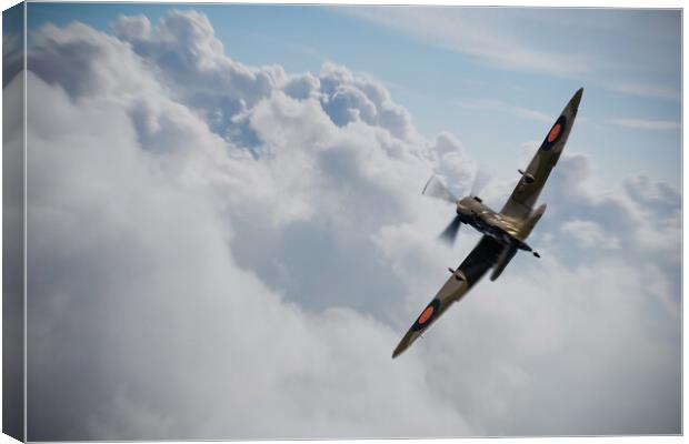 Spitfire Aerial Ace Canvas Print by J Biggadike