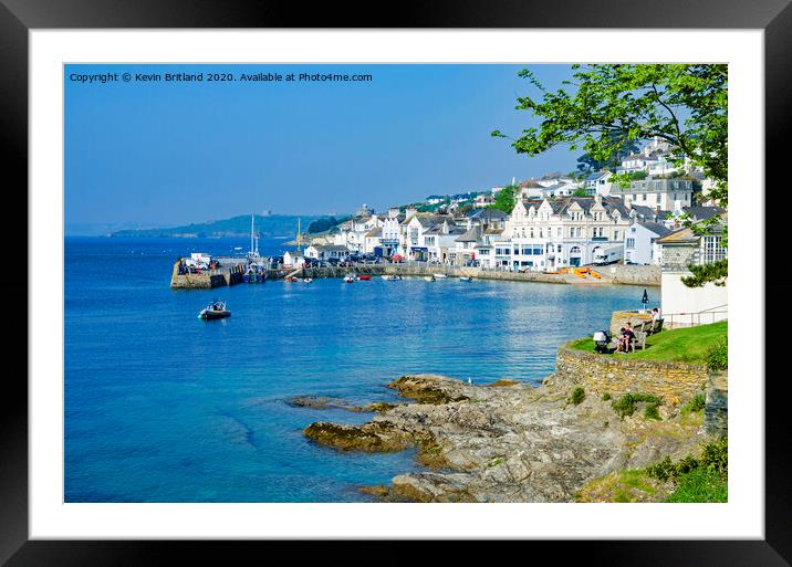 St Mawes bay cornwall Framed Mounted Print by Kevin Britland