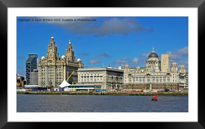 Liverpool waterfront Framed Mounted Print by Kevin Britland