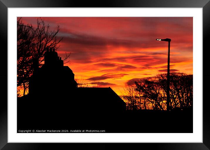 Sunrise in the Hebridies Framed Mounted Print by Alasdair Mackenzie