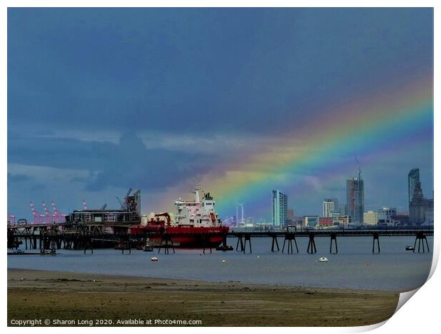 The Mersey Rainbow Print by Photography by Sharon Long 