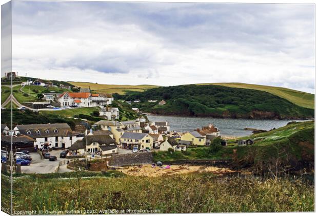 Tranquil Haven in South Devon Canvas Print by Graham Nathan