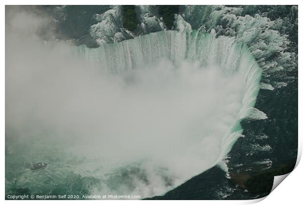 Horseshoe Falls, Niagara Print by Benjamin Self