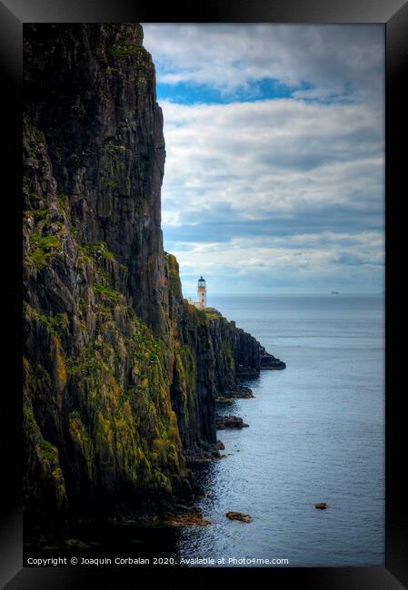 Scottish coast with cliffs Framed Print by Joaquin Corbalan