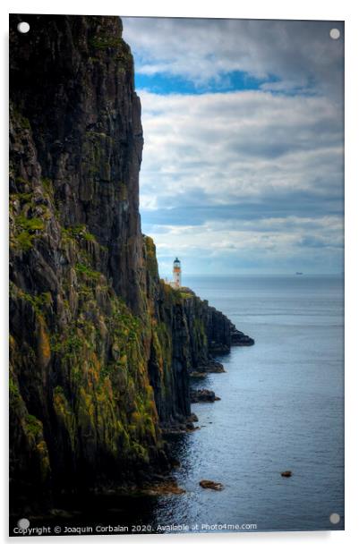 Scottish coast with cliffs Acrylic by Joaquin Corbalan