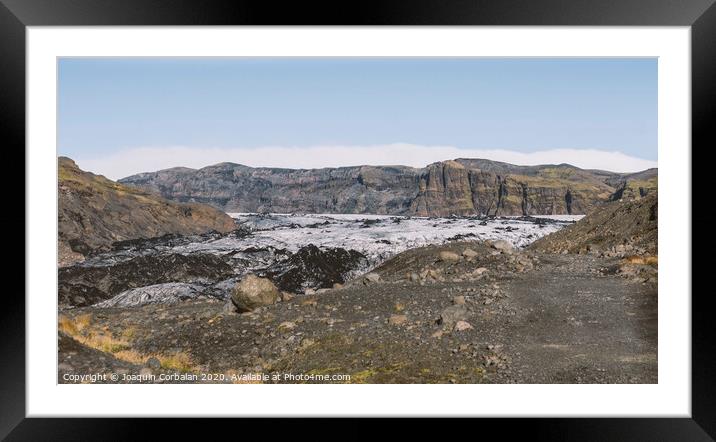 Spectacular glacier landscapes of Iceland. Framed Mounted Print by Joaquin Corbalan