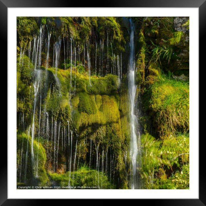 Yorkshire Dale Waterfall Framed Mounted Print by Chris Willman