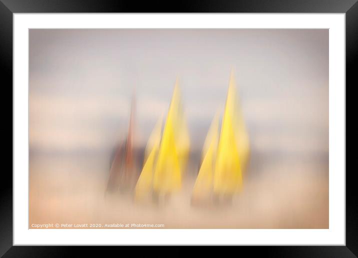 Yellow Sails Framed Mounted Print by Peter Lovatt  LRPS