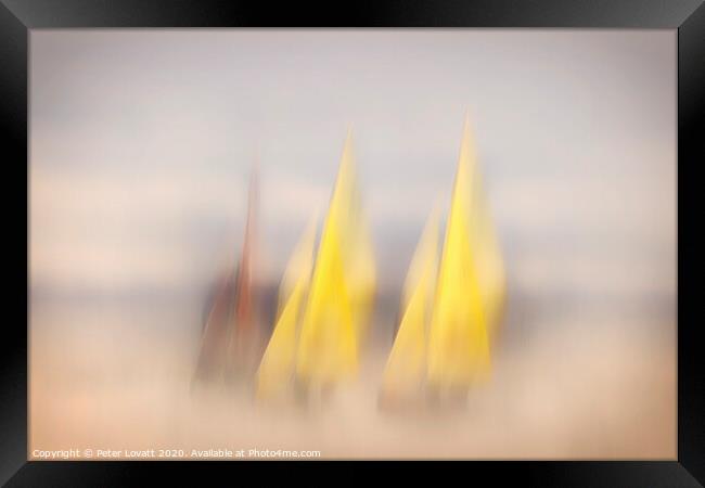 Yellow Sails Framed Print by Peter Lovatt  LRPS