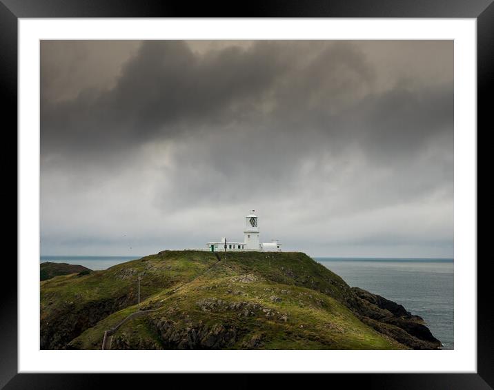 Strumble Head Lighthouse, Pembrokeshire, Wales. Framed Mounted Print by Colin Allen