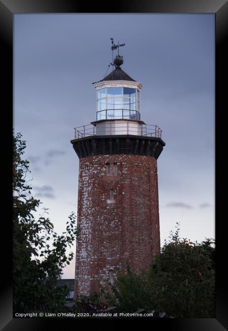 Hoylake Lighthouse Framed Print by Liam Neon
