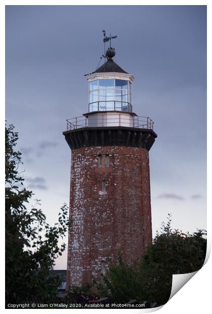 Hoylake Lighthouse Print by Liam Neon
