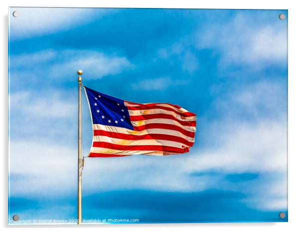 Original Flag Acrylic by Darryl Brooks