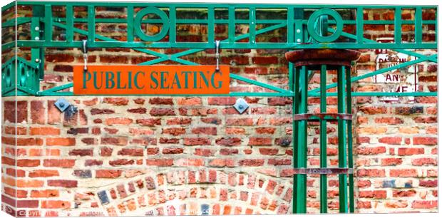 Public Seating Canvas Print by Darryl Brooks