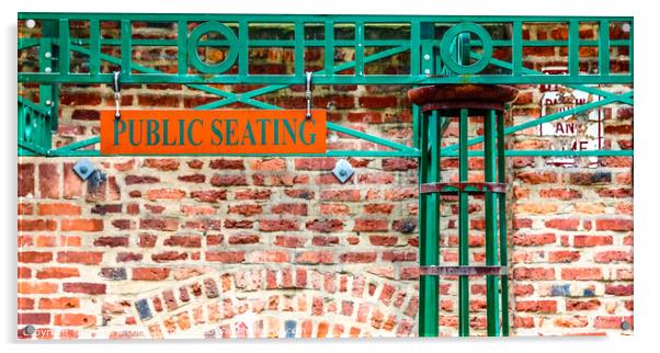 Public Seating Acrylic by Darryl Brooks