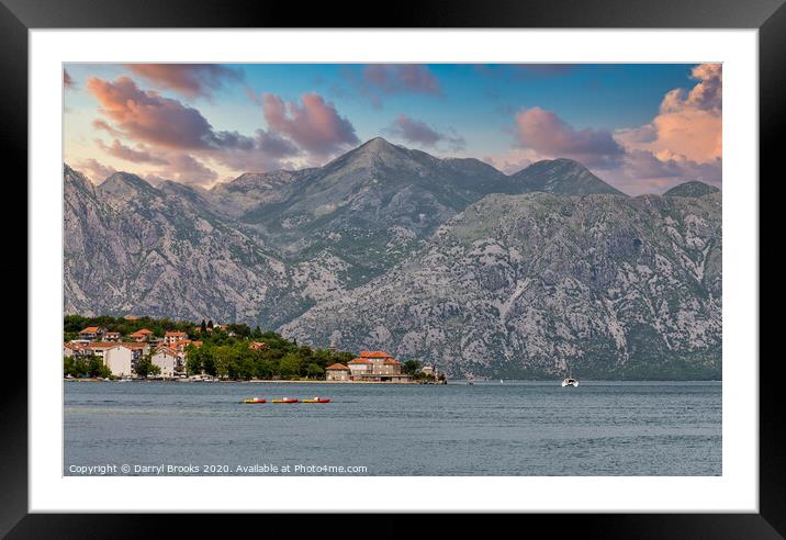 Rafts in Montenegro Framed Mounted Print by Darryl Brooks