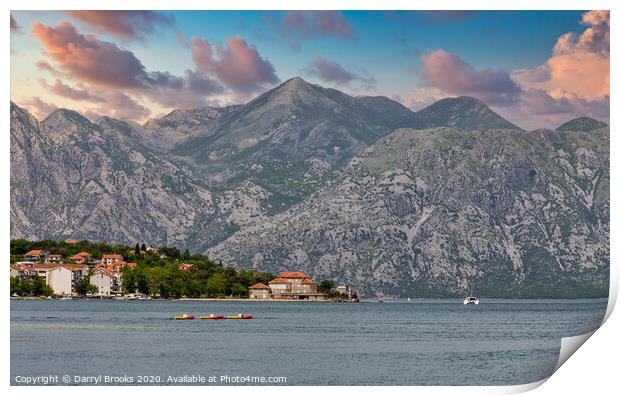 Rafts in Montenegro Print by Darryl Brooks