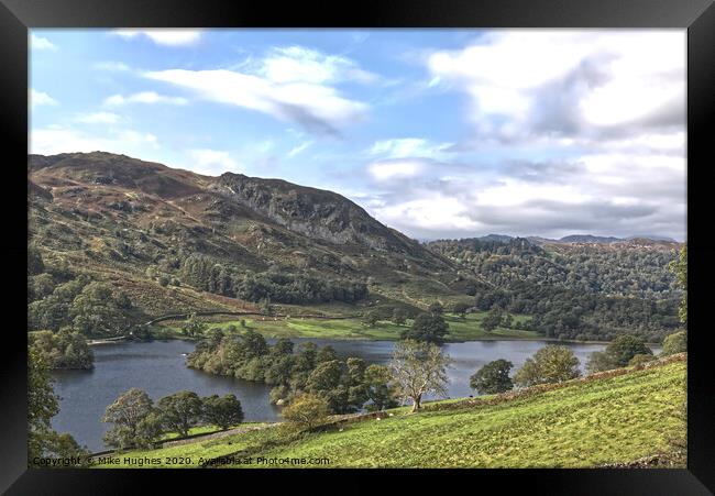 Rydal water Framed Print by Mike Hughes