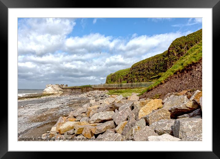 Whitehaven breakwater Framed Mounted Print by Mike Hughes