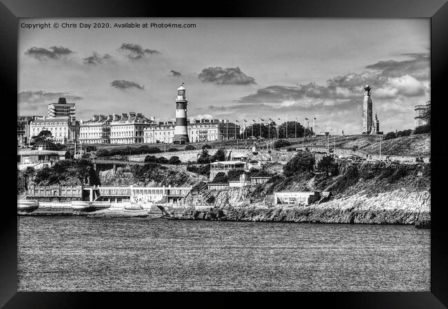 Plymouth Hoe Framed Print by Chris Day
