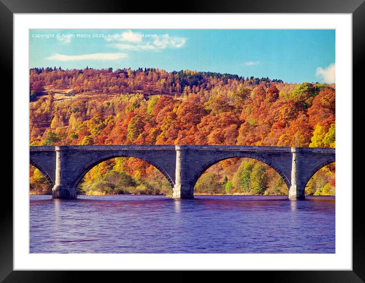 Dunkeld Bridge, Perthshire Framed Mounted Print by Navin Mistry