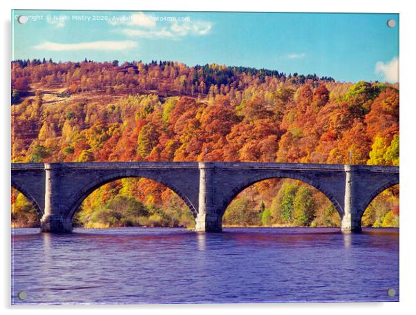 Dunkeld Bridge, Perthshire Acrylic by Navin Mistry
