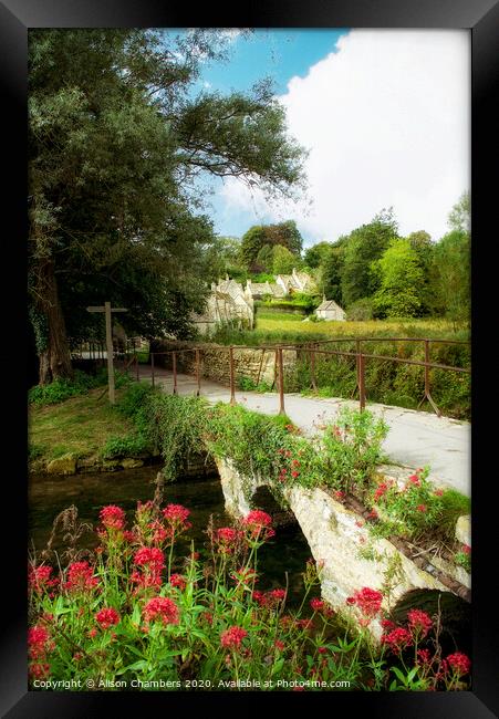 Arlington Row Cotswolds  Framed Print by Alison Chambers