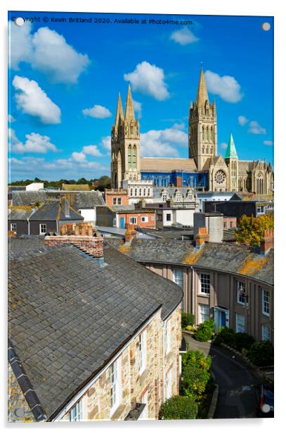 truro cathedral cornwall Acrylic by Kevin Britland