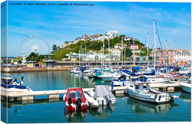 torquay marina devon Canvas Print by Kevin Britland