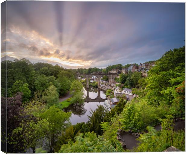 Knaresborough North Yorkshire Canvas Print by mike morley