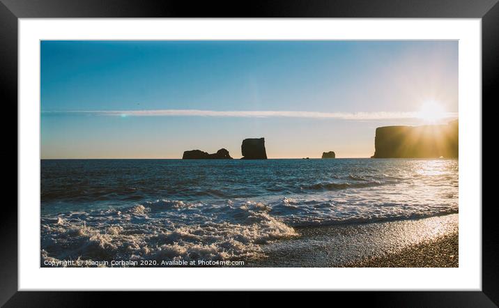 Spectacular landscapes of Iceland. Framed Mounted Print by Joaquin Corbalan