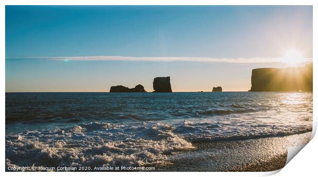 Spectacular landscapes of Iceland. Print by Joaquin Corbalan