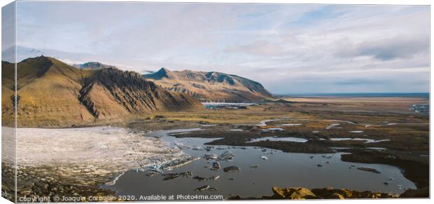Spectacular glacier landscapes of Iceland. Canvas Print by Joaquin Corbalan