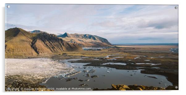 Spectacular glacier landscapes of Iceland. Acrylic by Joaquin Corbalan