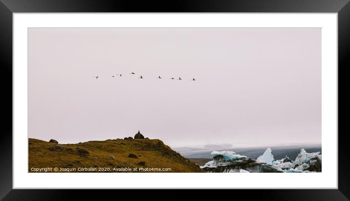 Spectacular landscapes of Iceland. Framed Mounted Print by Joaquin Corbalan