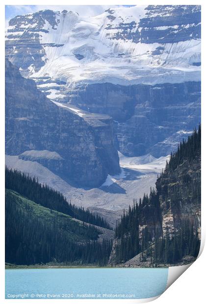 Lake Louise and the Mountain Print by Pete Evans
