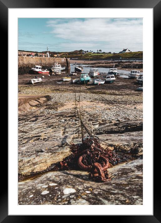 Cemaes harbor Framed Mounted Print by Kevin Elias
