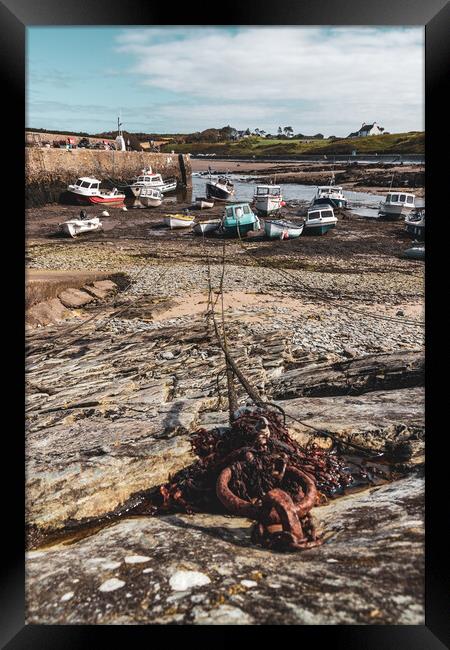 Cemaes harbor Framed Print by Kevin Elias