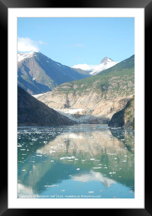 Alaskan fjord Framed Mounted Print by Benjamin Self