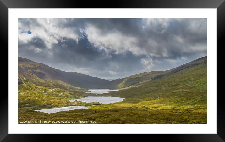 Three Lochs Framed Mounted Print by Phil Reay