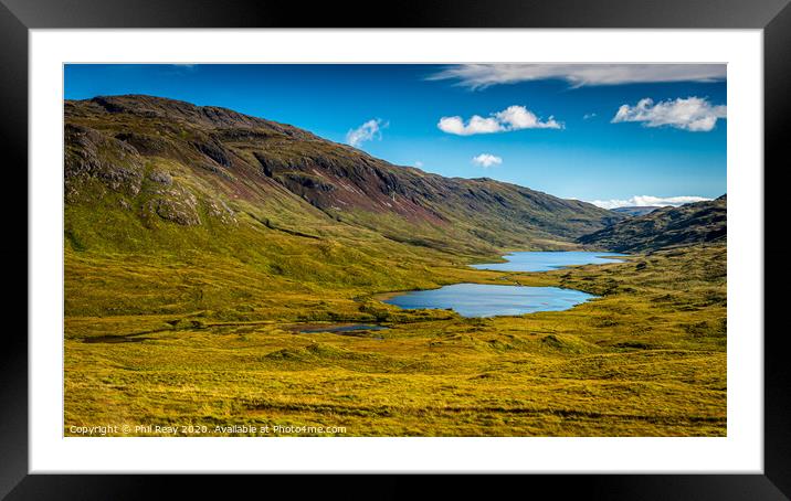 Three Lochs, Isle of Mull Framed Mounted Print by Phil Reay