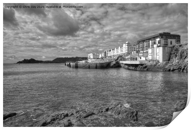 West Hoe Foreshore Print by Chris Day