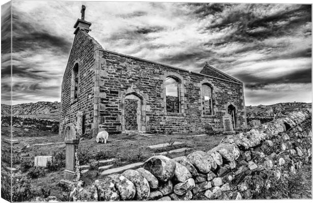 Abandoned Kirk Canvas Print by Clive Ingram