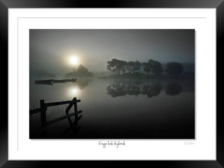 Knapps loch at dawn Framed Mounted Print by JC studios LRPS ARPS