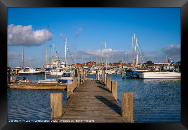 Yarmouth Harbour Isle Of Wight Framed Print by Wight Landscapes
