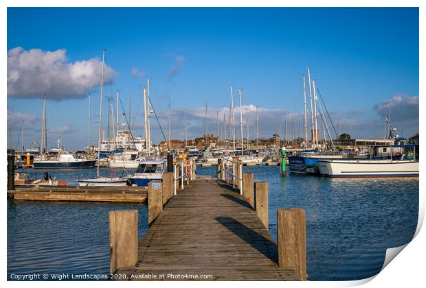 Yarmouth Harbour Isle Of Wight Print by Wight Landscapes