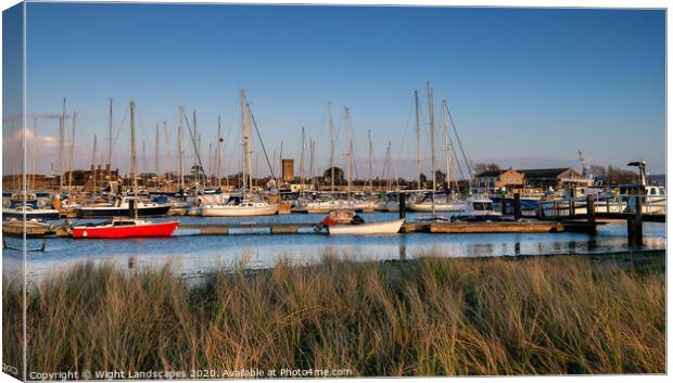 Yarmouth Harbour Canvas Print by Wight Landscapes