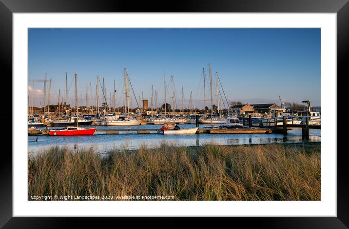 Yarmouth Harbour Framed Mounted Print by Wight Landscapes