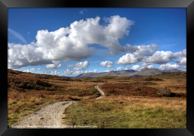 Bethecar Moor, near Coniston Water Framed Print by Beverley Middleton