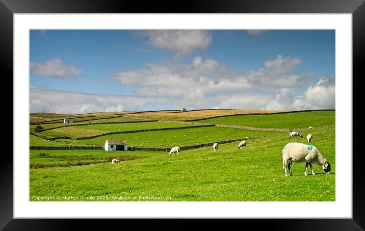 North Pennines Landscape Framed Mounted Print by Martyn Arnold